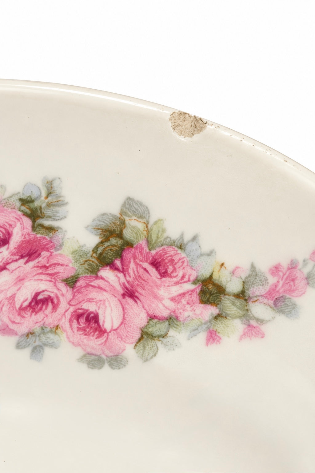 Antique 1894–1910s Max Rösler Germany Pink Rose Floral Serving Platter – 13” Cake Plate