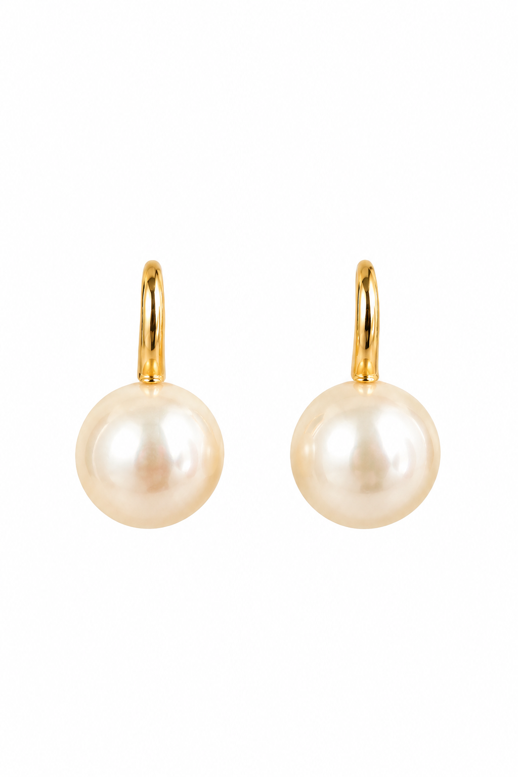 Vintage 1980s Classic Ivory Faux Pearl Gold-Tone Clip-On Earrings | Elegant Timeless Pearl Jewelry