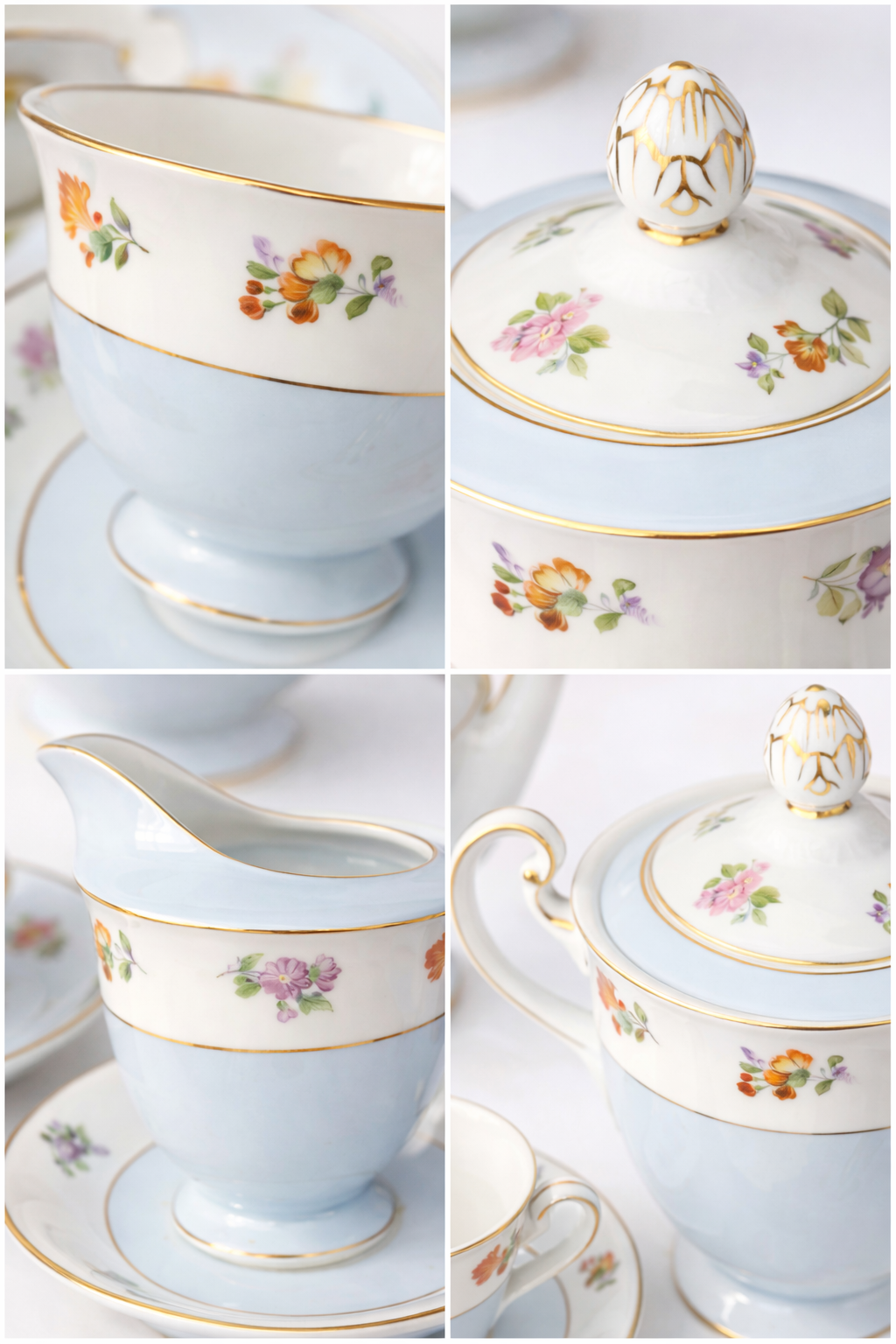 Rare 1920s–1930s Noritake Coffee Set | Hand-Painted Porcelain Tea Set, Japan