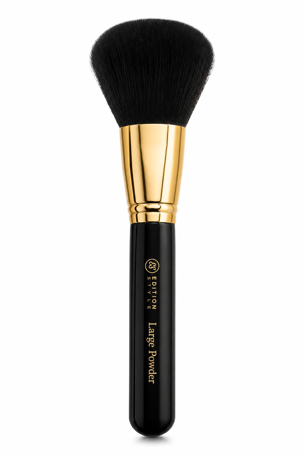 Editionstyles 15-Piece Professional Makeup Brush Set with Luxury Travel Case – Black & Gold