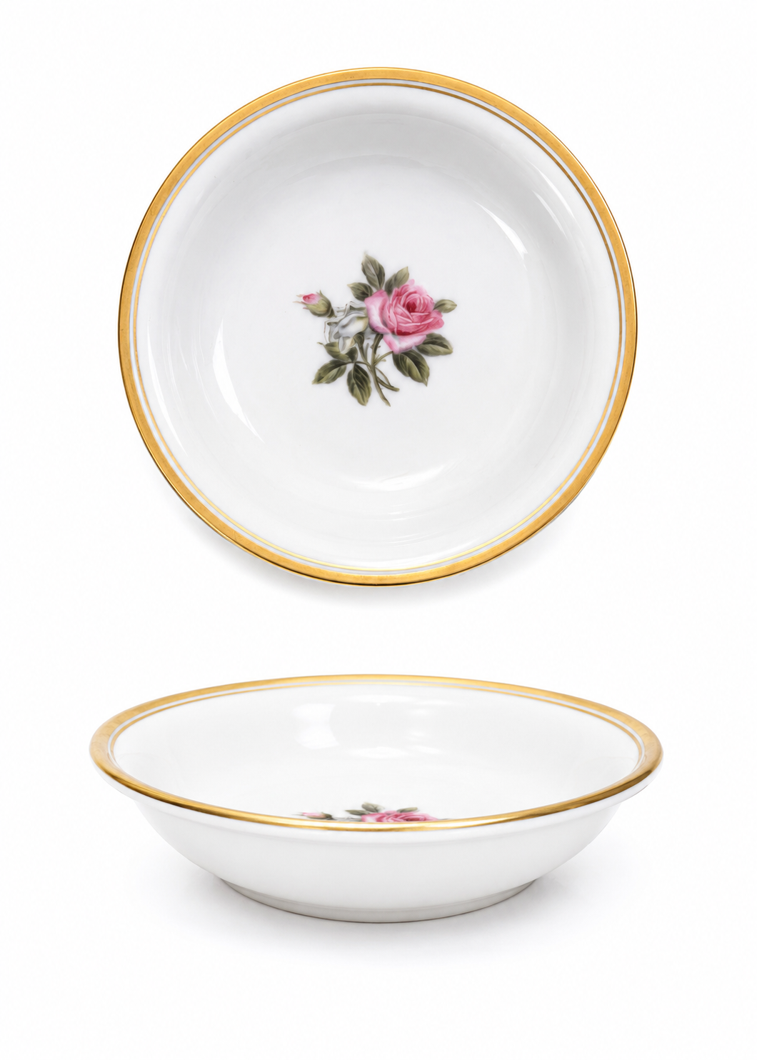 Vintage 1950s Noritake Lind Rose Fine Porcelain Small Plate | Pink Rose Gold Trim – Made in Japan