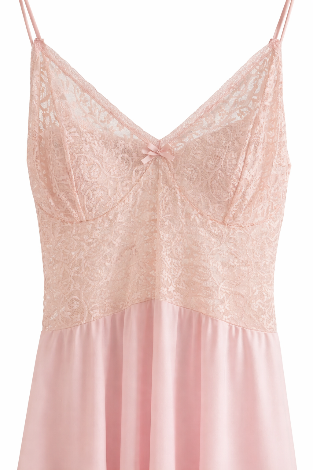 Vintage Pink Vassarette Nightgown Made in USA | Soft Stretch, Feminine & Romantic | Size M–L