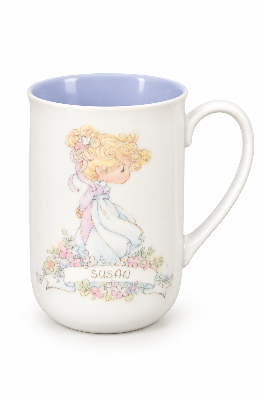 Vintage Precious Moments “Susan” Name Mug | Graceful One Floral Keepsake Cup