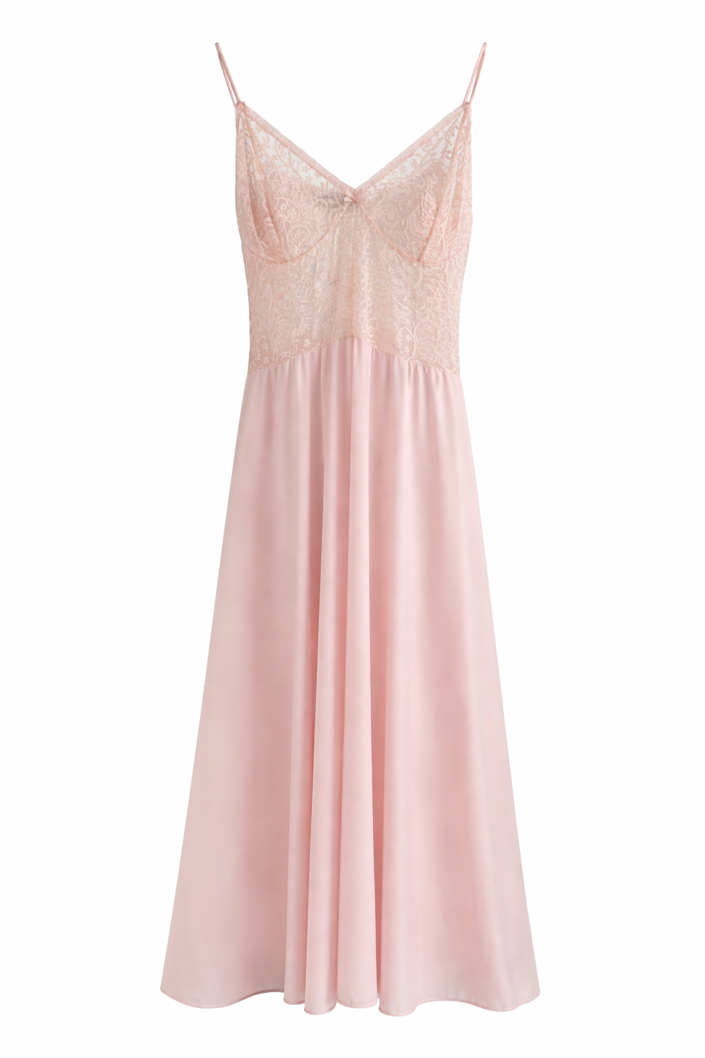 Vintage Pink Vassarette Nightgown Made in USA | Soft Stretch, Feminine & Romantic | Size M–L