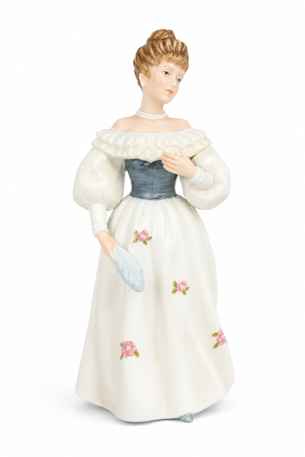Vintage 1988 HOMCO “Belle of the Ball” Porcelain Figurine | Victorian Lady Collectible | 8” Tall