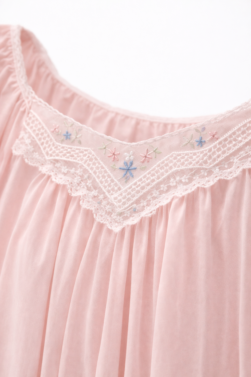 Sweet Dreams | Vintage JCPenney Pink Lace Nightgown (Medium)