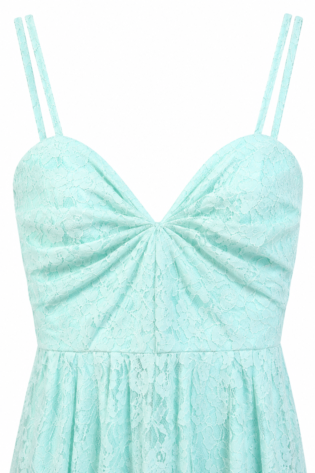 Y2K Wtoo Aqua Blue Lace Maxi Gown | Size 8 – Early 2000s Formal Dress