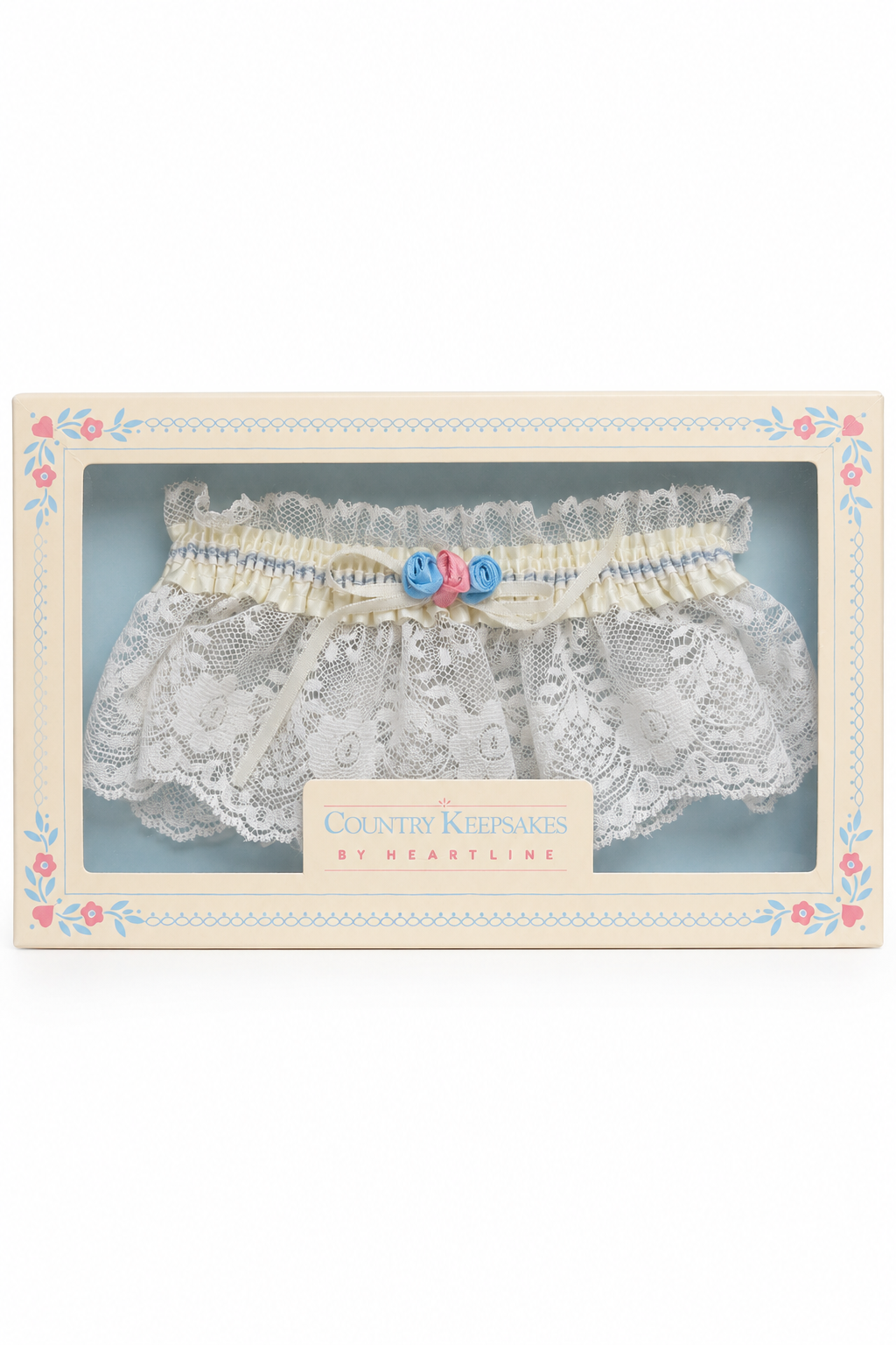 Vintage Country Keepsakes by Heartline Bridal Garter | Made in USA | New in Original Box