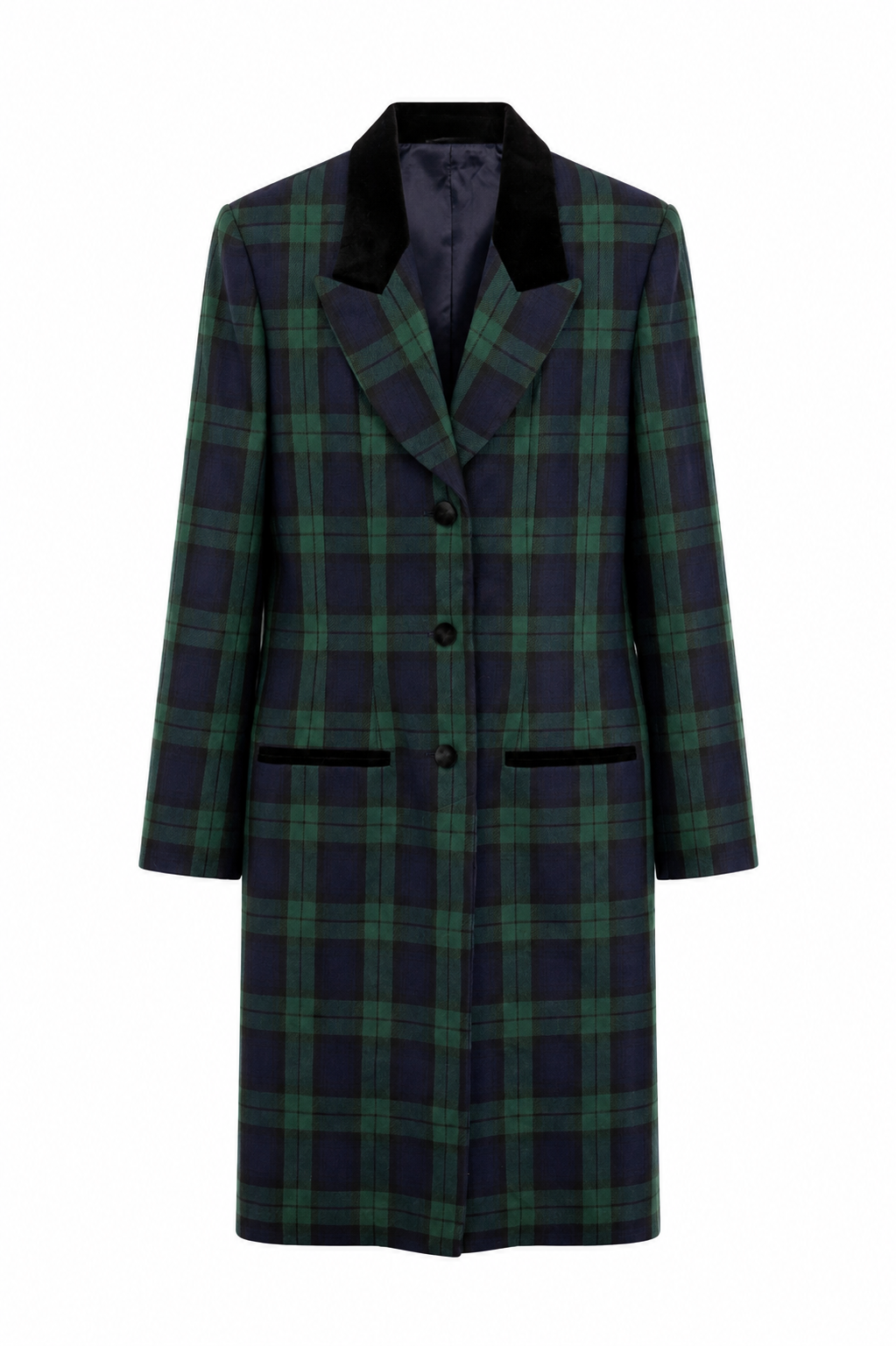 Vintage 1980s-90s J.G. Hook Tartan Plaid Blazer Dress | Old Money Equestrian Style – Size 6