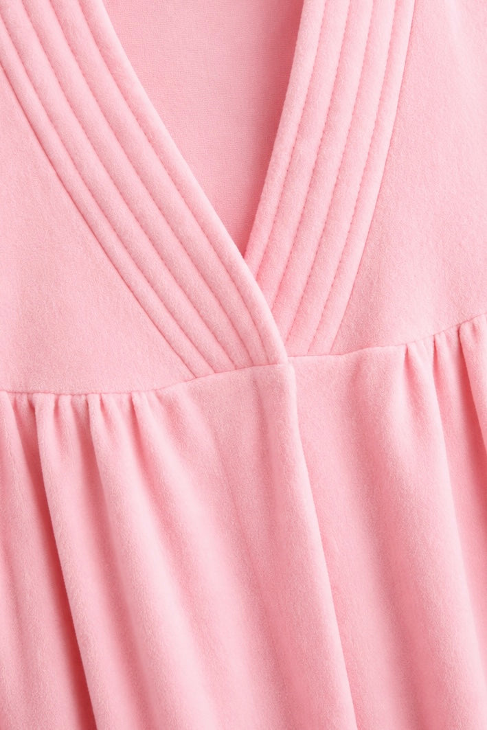 Vintage Vanity Fair Pink Button Front Nightgown | Soft Pastel Lounge Gown (Size S)