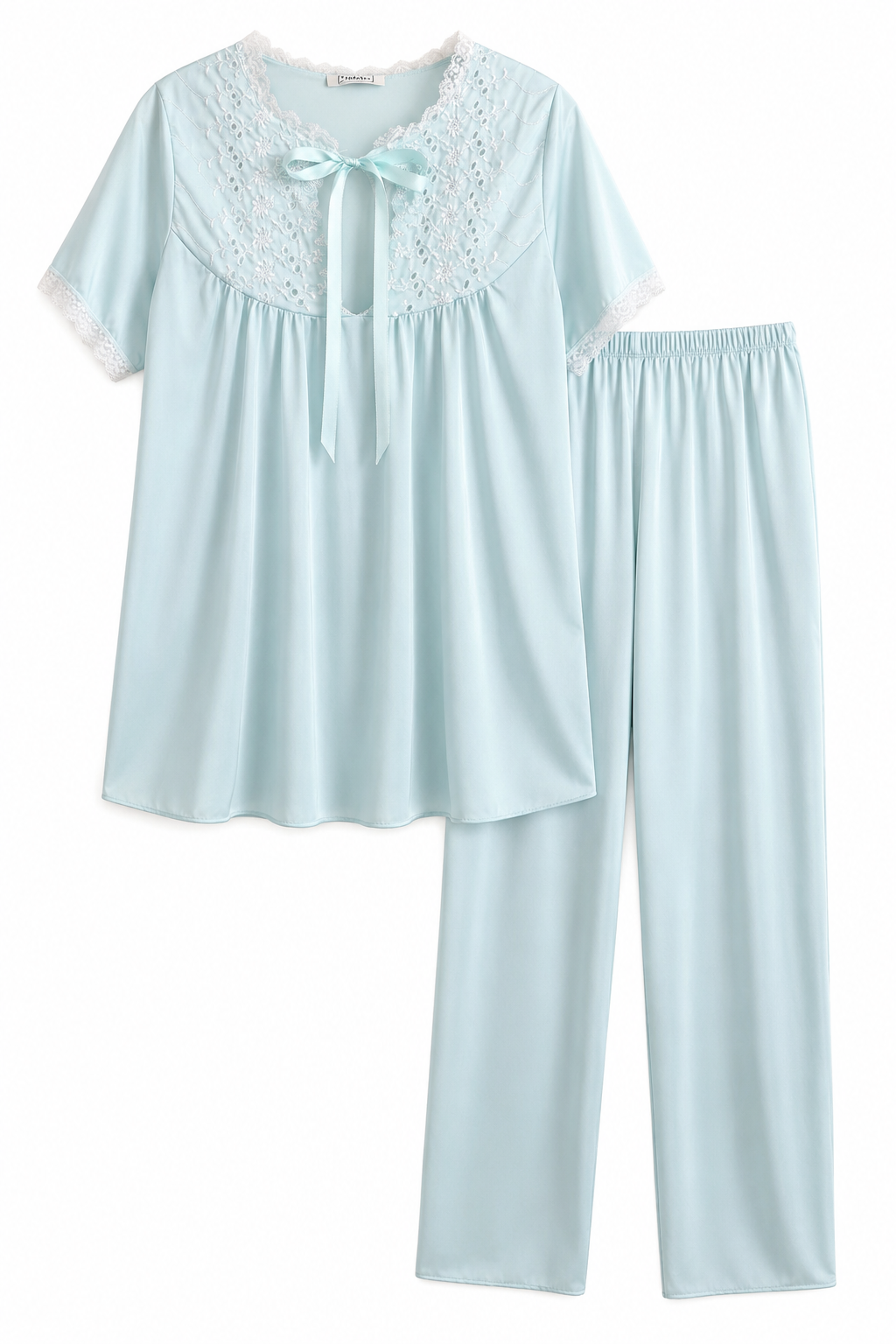 Vintage RIKKI New York Two-Piece Lounge Set 70s-80s | Made in USA Nylon Pajama Set | Size Small