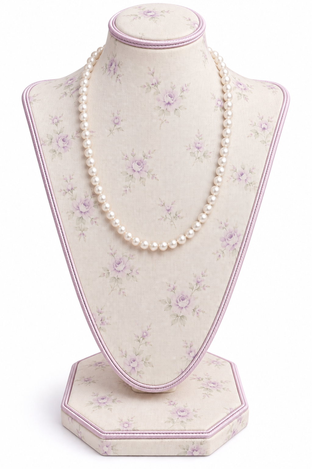 Vintage 1970s–1980s Classic Faux Pearl Strand Necklace with Gold-Tone Filigree Clasp – 18”
