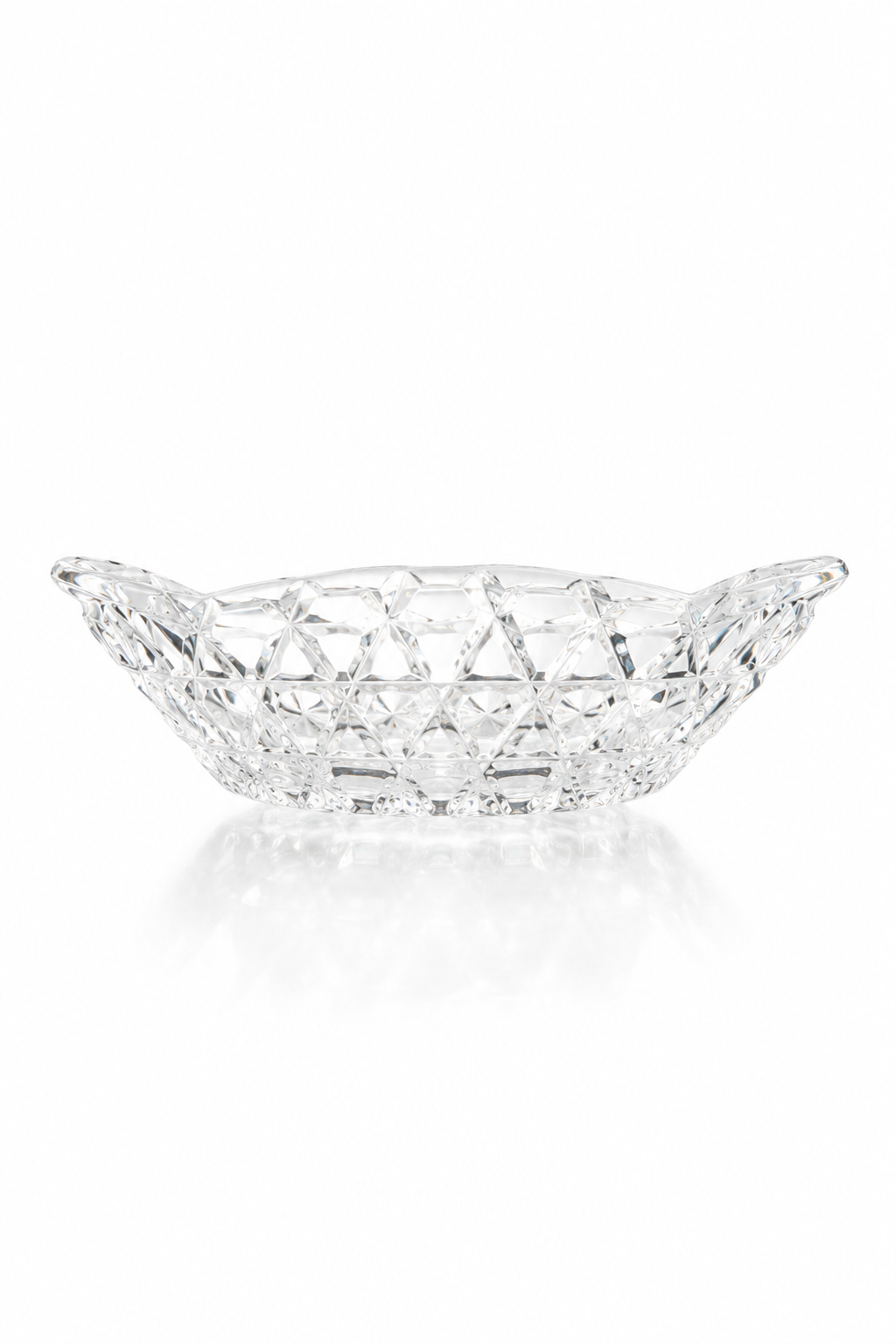Vintage Clear Cut Glass Trinket Dish | Small Crystal-Style Jewelry Bowl | Candy, Ring or Vanity Dish