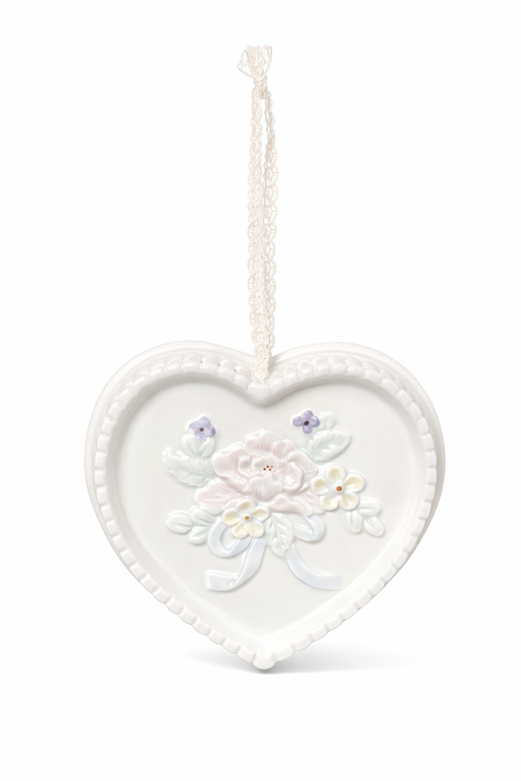 Sweetheart Garden Wall Plaque | Vintage Heart-Shaped Floral Cottagecore Wall Décor
