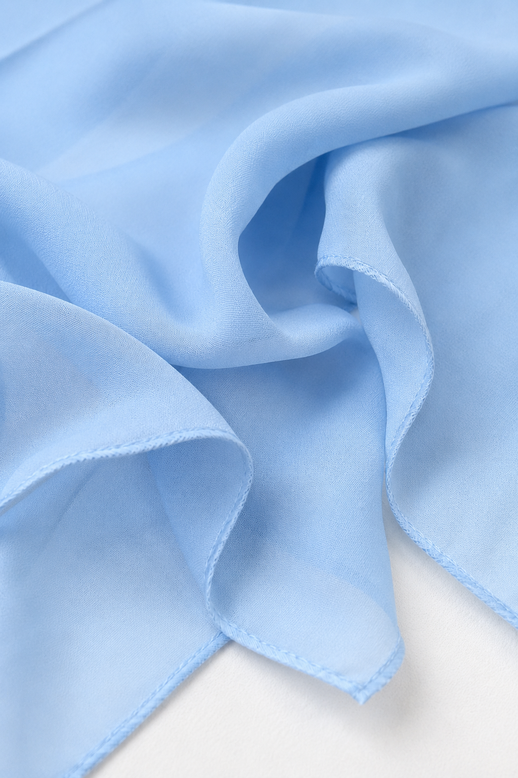 Baby Blue Sheer Neck Scarf | Lightweight Tie Scarf | French-Inspired Hair & Neck Scarf