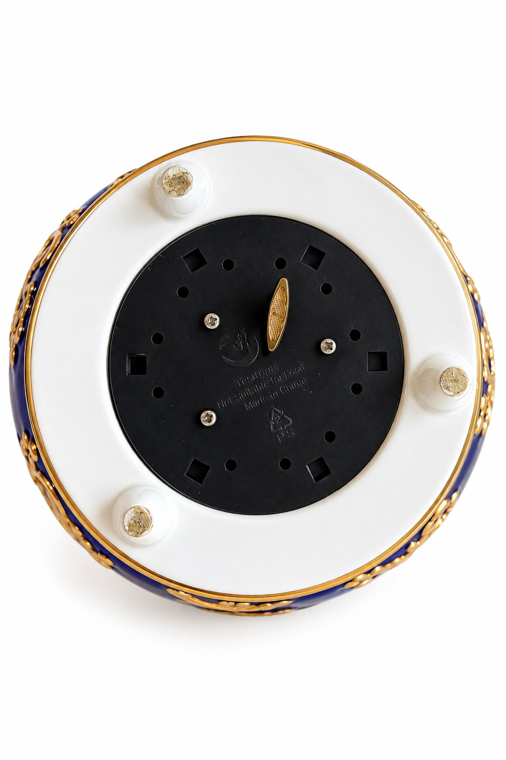 Vintage 1990s Teleflora Cobalt Blue & Gold Swan Musical Jewelry Trinket Box – Plays “Swan Lake”