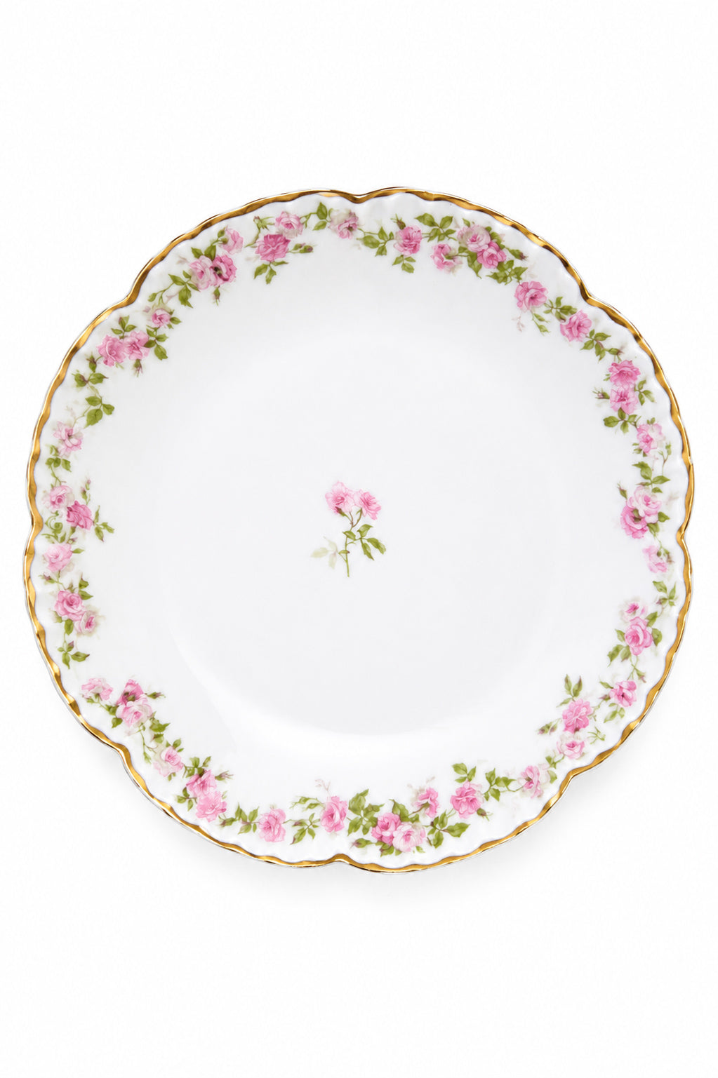 Vintage Haviland Limoges France Pink Rose Berry Bowl | Gold Trim Floral Porcelain Bowl | Sold Individually