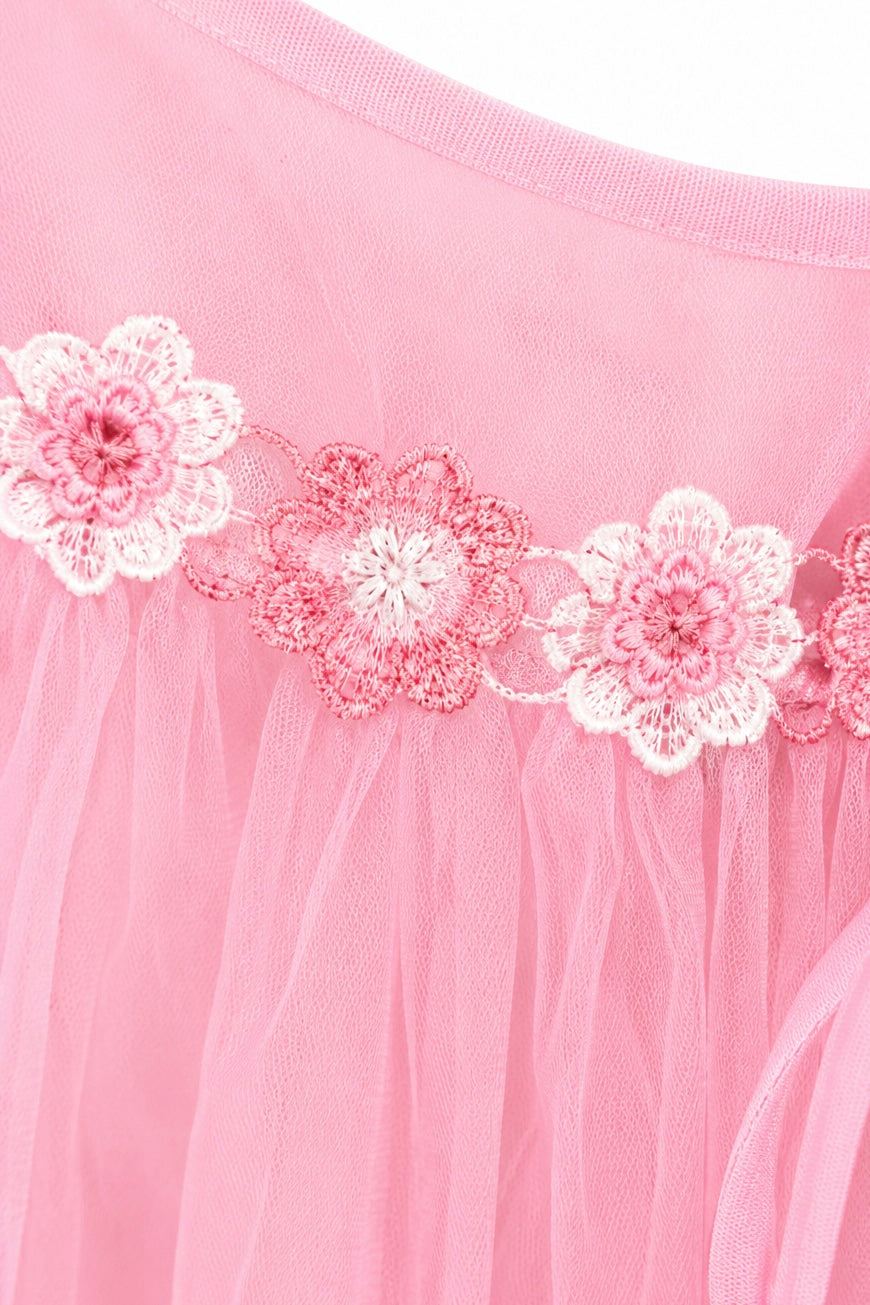 Vintage 1960s–1970s Pink Nylon Nightgown & Bed Jacket Set – Union Made USA | Size Medium