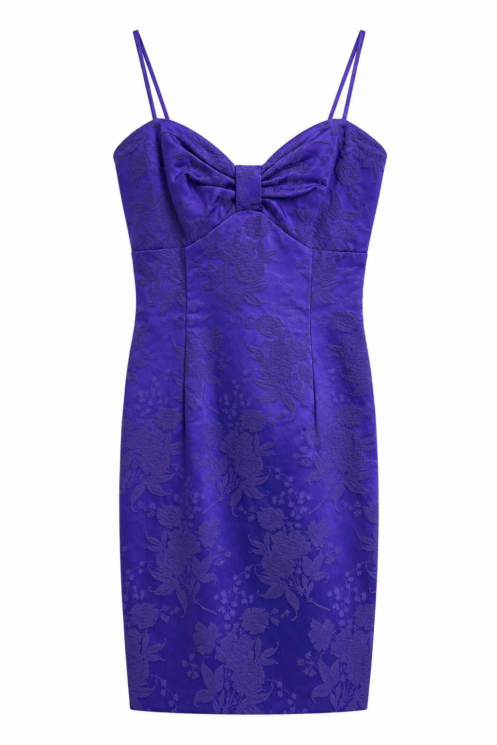 Vintage Jessica McClintock for Gunne Sax Purple Brocade Mini Dress