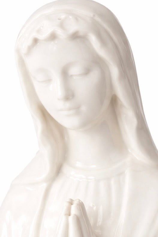 Vintage 1950s Virgin Mary Planter Statue | Mid-Century Religious Garden Planter