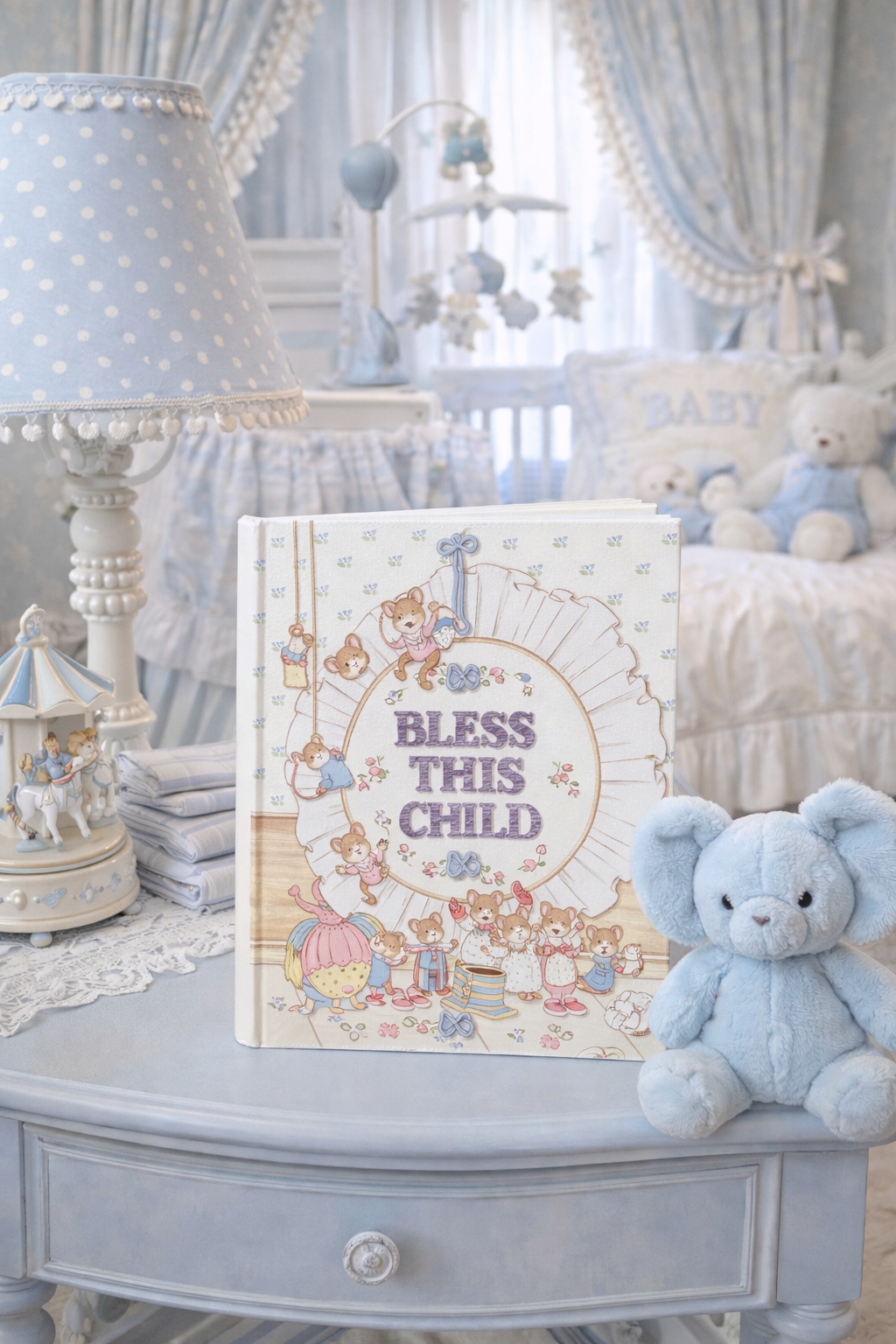 Vintage “Bless This Child” Baby Memory Book | 1990s Keepsake Album