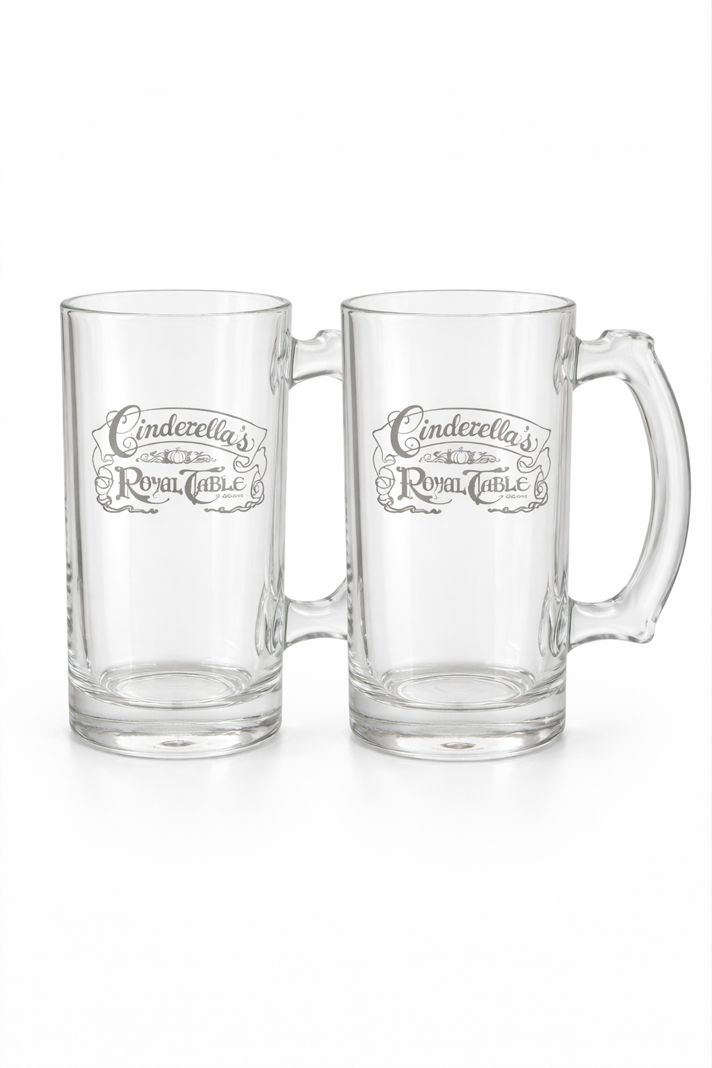 Cinderella’s Royal Table Beer Mug Set (Disney World) | Set of 2 Glass Steins