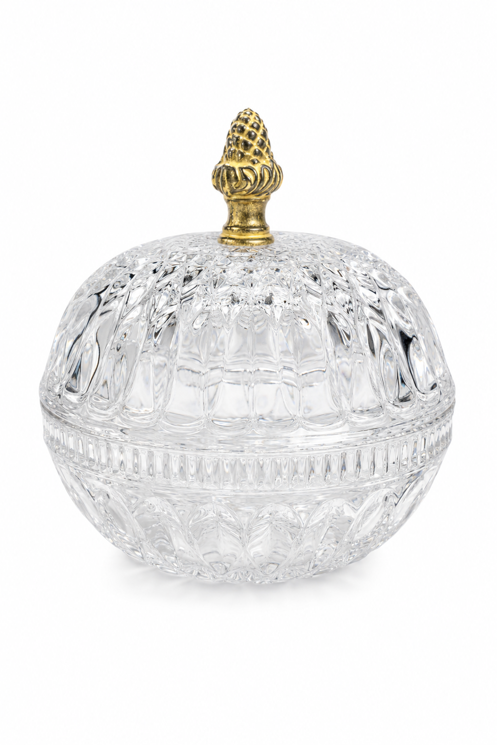 Vintage 1960s–1970s Indiana Glass Covered Candy Dish | Pressed Glass Lidded Candy Bowl