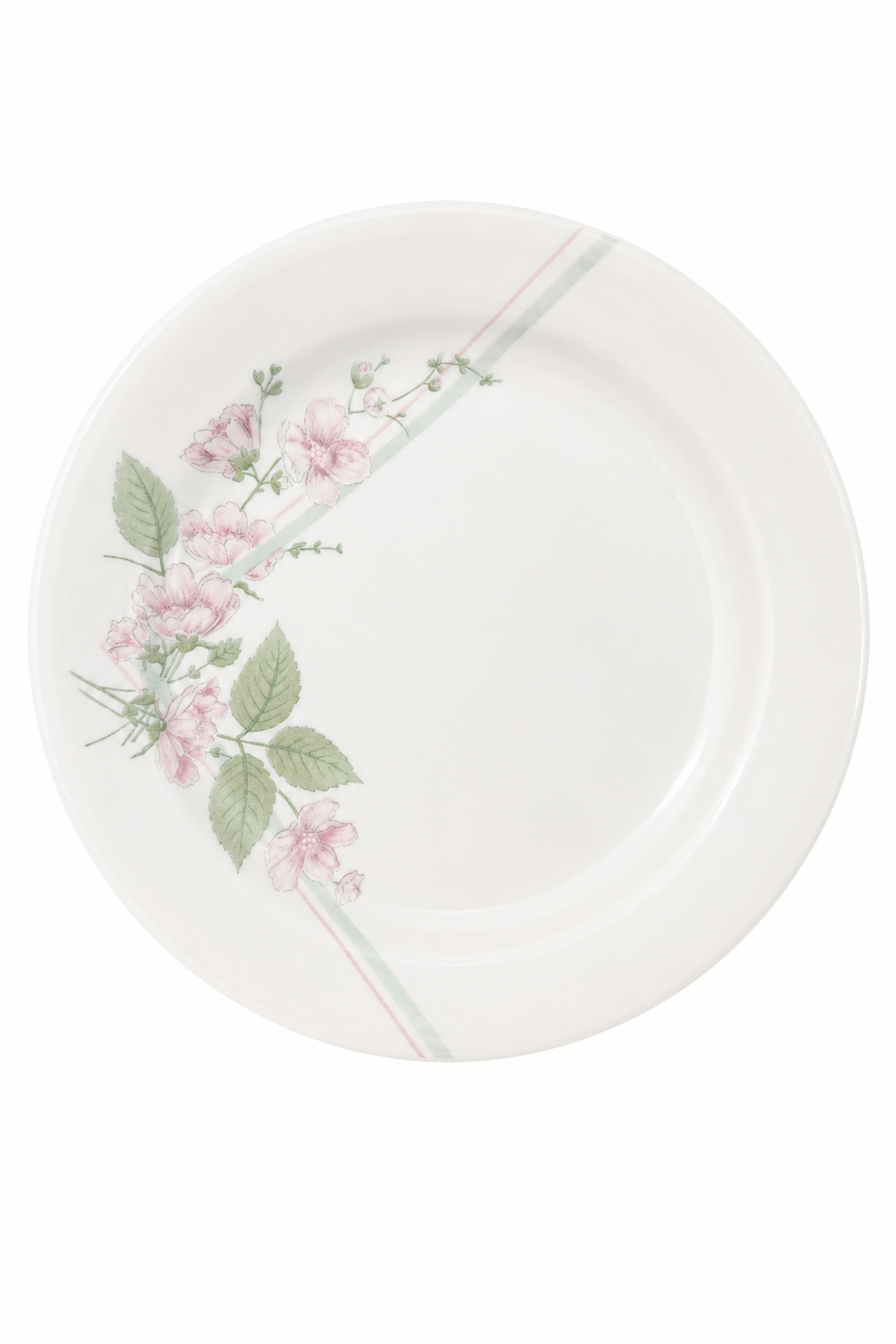 Vintage 1980s Corelle Floral Salad Plate | 7.25” Pink Floral Plate | Cottagecore Kitchen & Jewelry Dish