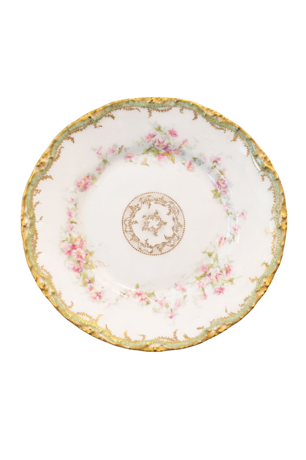 Assiette Fleur de Printemps, Antique Limoges France Porcelain Plate