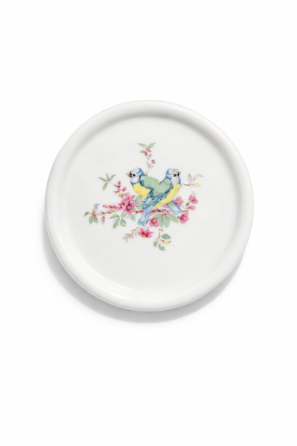 Vintage Coaster Set with Holder | Set of 4 Decorative Drink Coasters