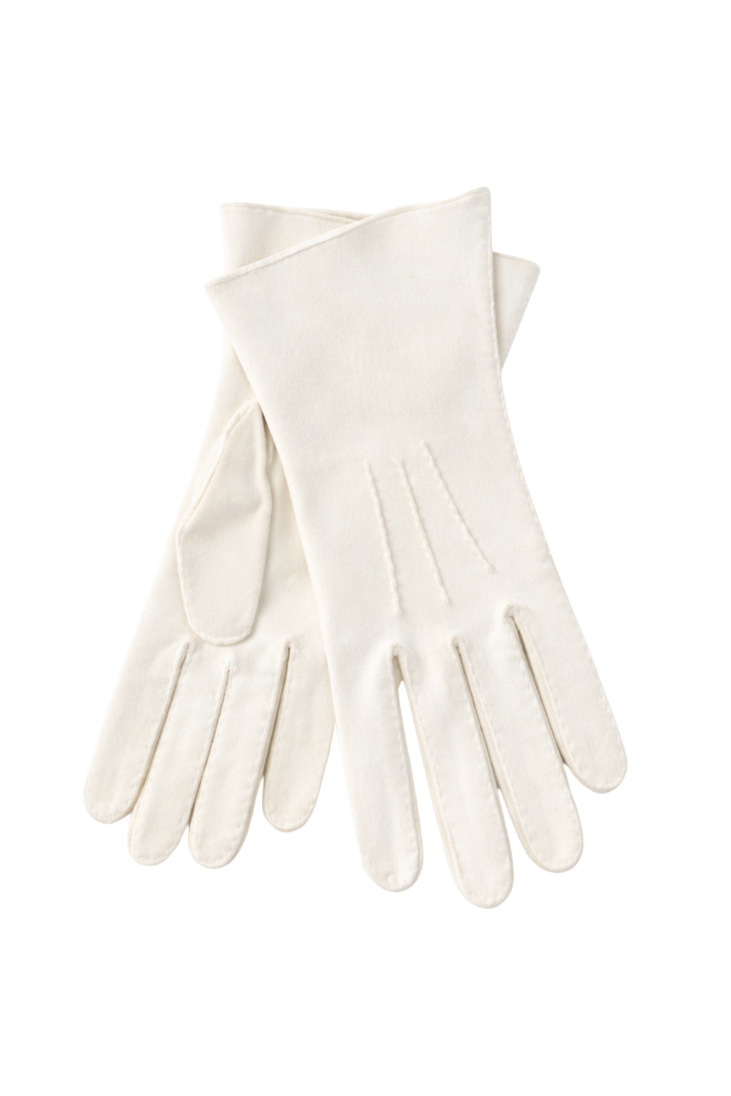 Gants de Matin Blanc | Vintage White Cotton Gloves, Made in Germany, Size 7