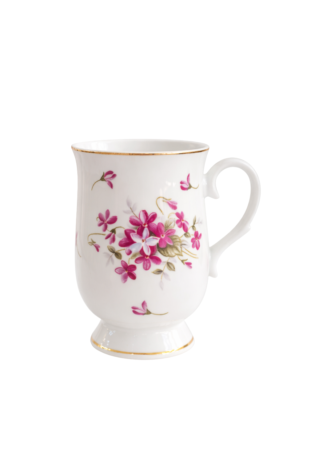 Tasse Fleurie “Jardin de Violette” | Vintage Floral Tea Mug | Cottagecore French Style