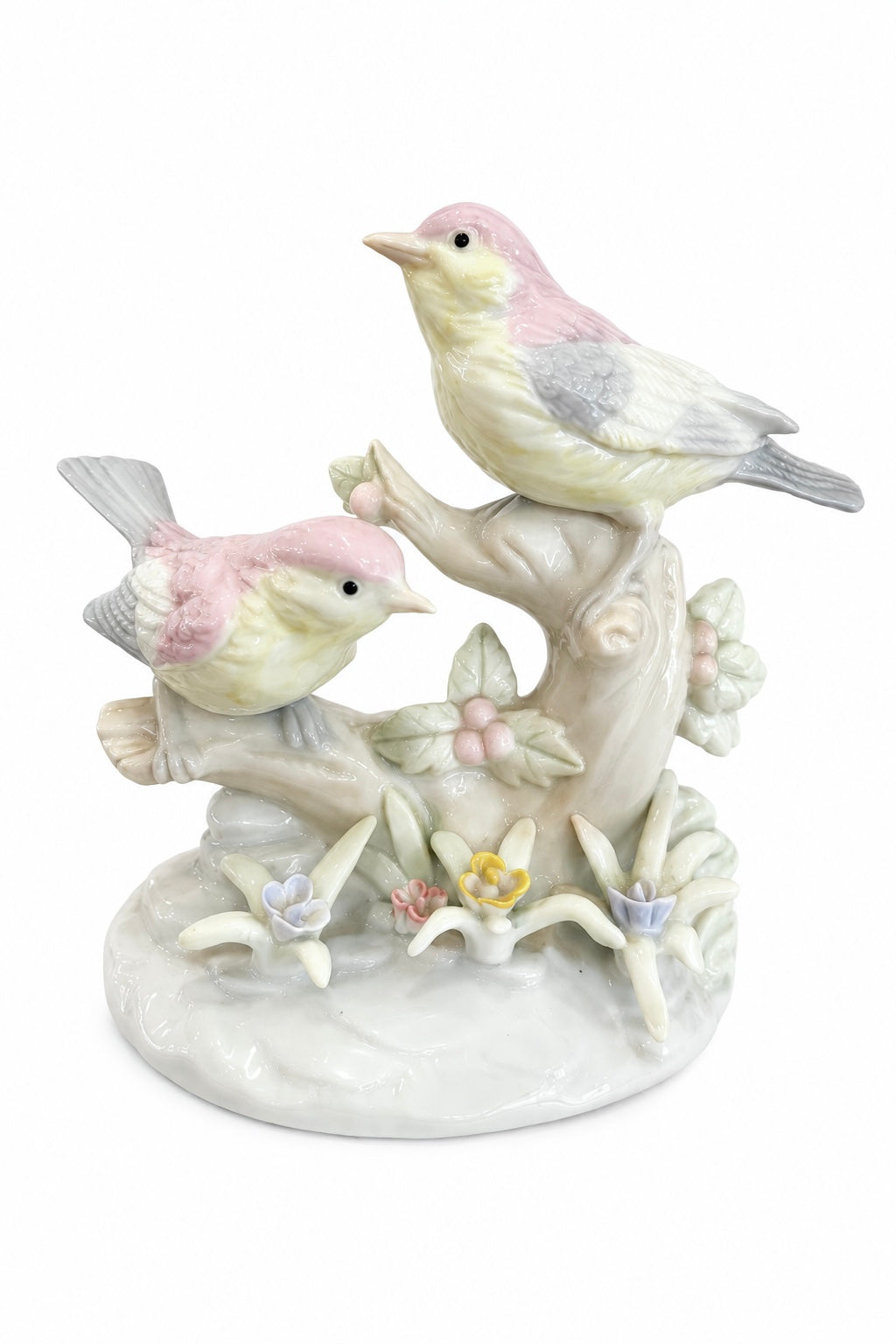 Vintage Pastel Bird Figurine | Cottagecore Porcelain Bird Decor