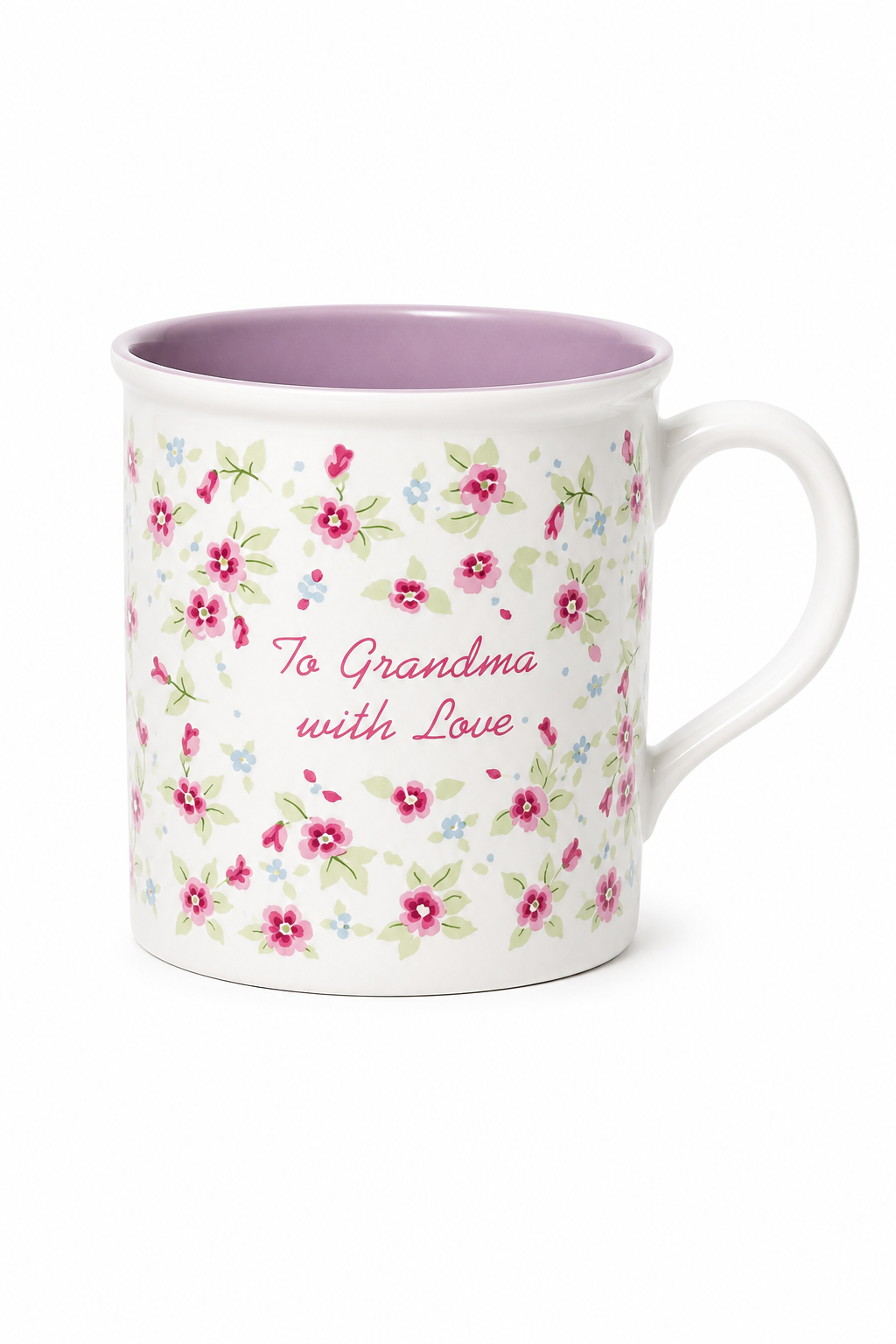Vintage 1985 “To Grandma With Love” Floral Mug – Sweet Grandmother Gift