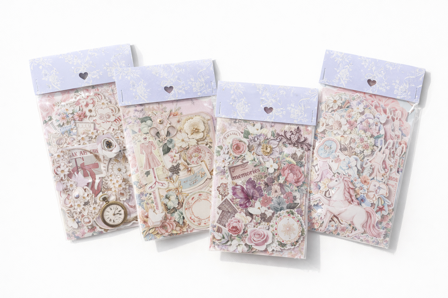 Shabby Chic Junk Journal Bundle – 30 Piece Ephemera & Sticker Pack