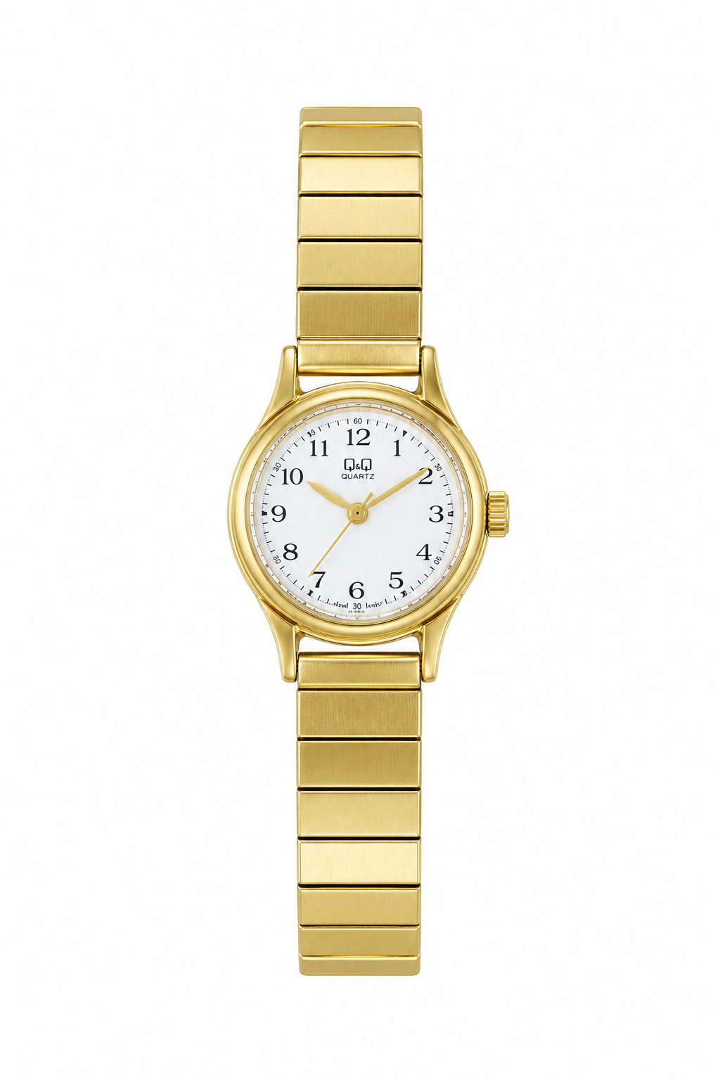 Vintage 1980s Q&Q Japan Quartz Gold-Tone Women’s Watch