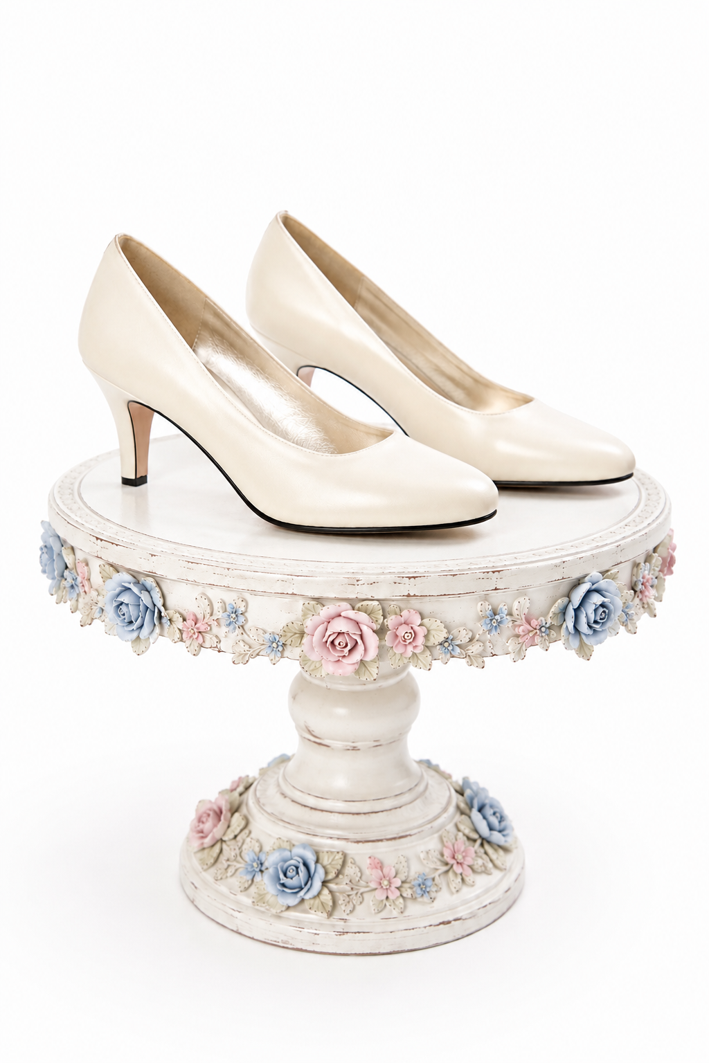Vintage LifeStride Ivory Cream Classic Pumps Wide Fit Heels Size 6W – Unworn Condition