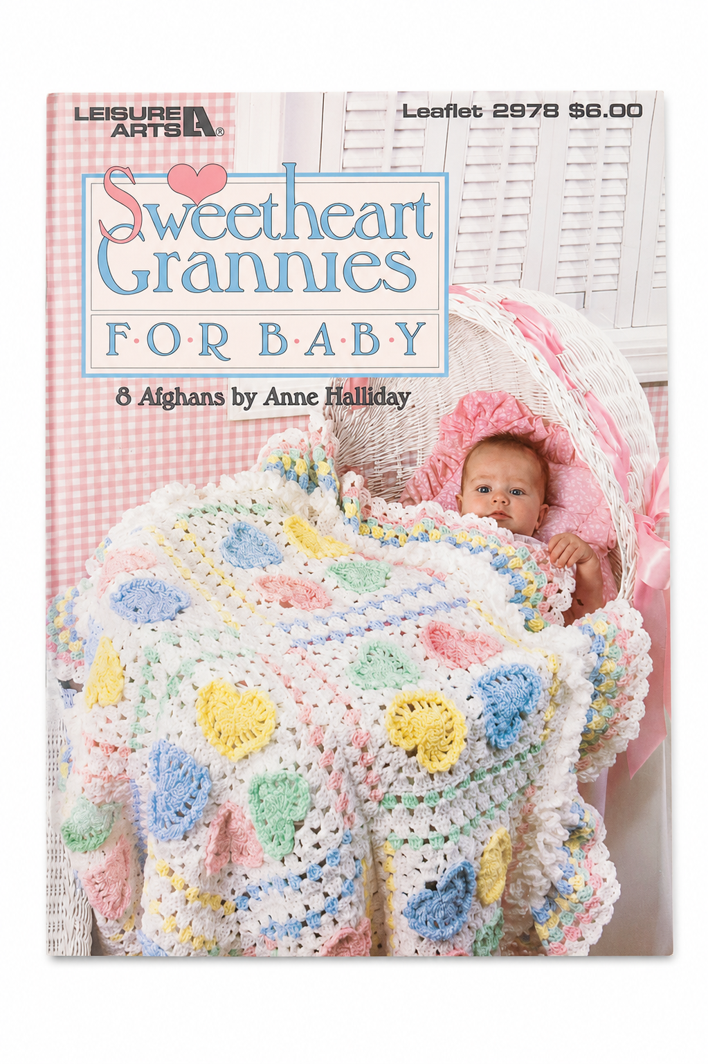 Vintage 1997 Leisure Arts “Sweetheart Grannies for Baby” Crochet Pattern Book | Anne Halliday