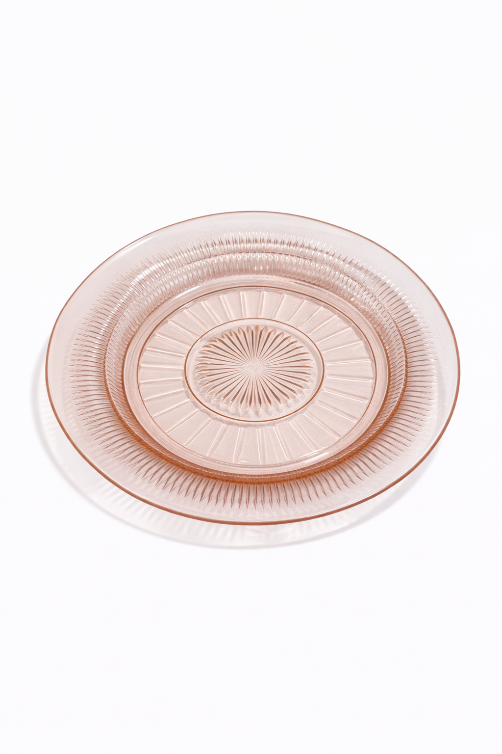 Vintage Pink 1930's Depression Glass Plate | 6” Decorative Dessert or Jewelry Dish