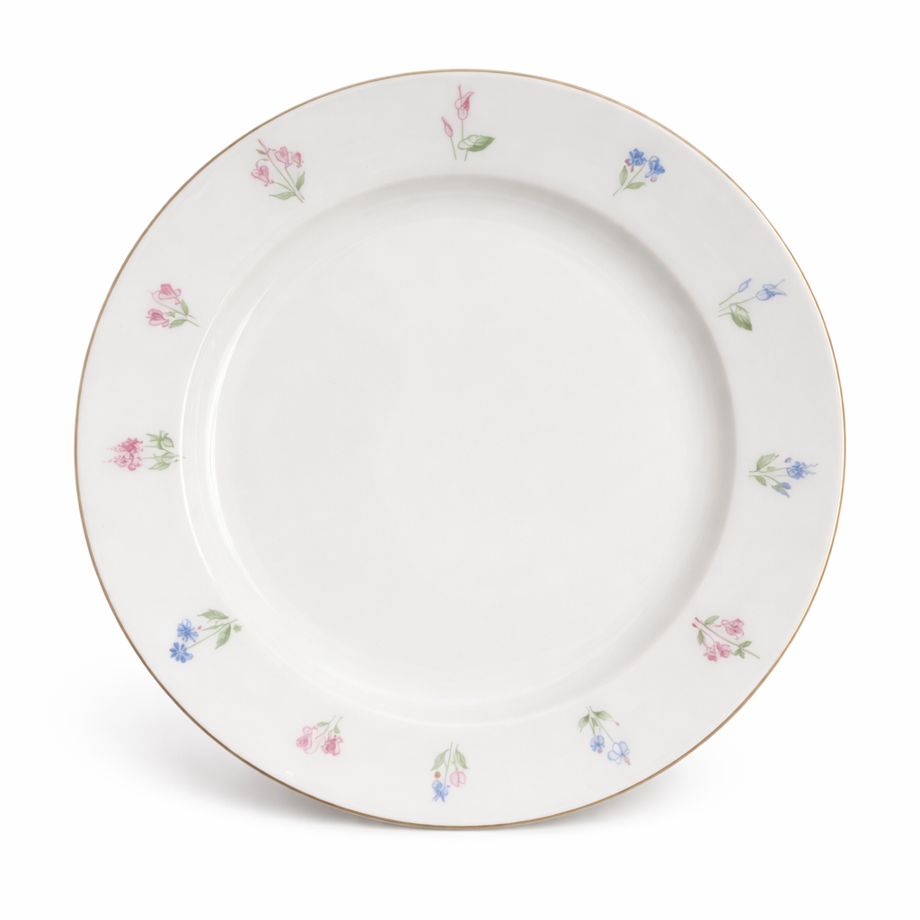 Vintage Floral Porcelain Tea Set | 15-Piece Cottagecore Teapot & Teacup Set with Saucers and Dessert Plates