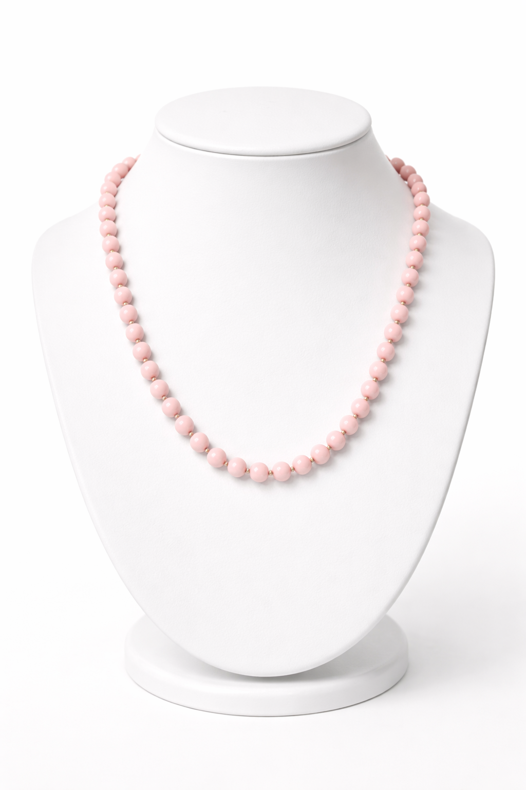 “Collier Rosé Élégance” | Vintage Pink Beaded Necklace | Feminine Parisian Style