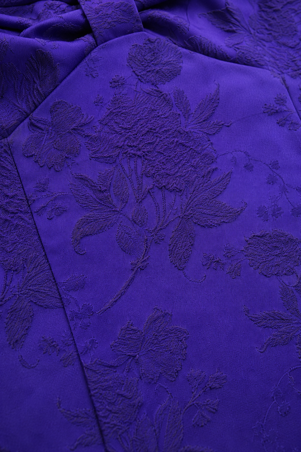 Vintage Jessica McClintock for Gunne Sax Purple Brocade Mini Dress | Made in USA | Size 5/6