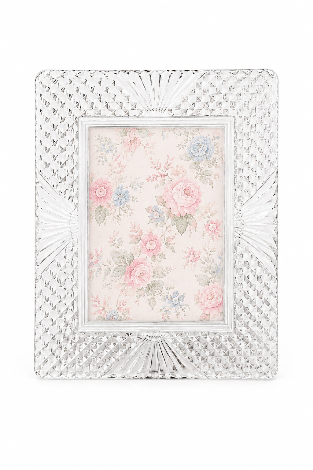 Vintage 1990s Shannon Crystal Designs of Ireland 24% Lead Crystal Photo Frame – Cut Crystal Picture Frame