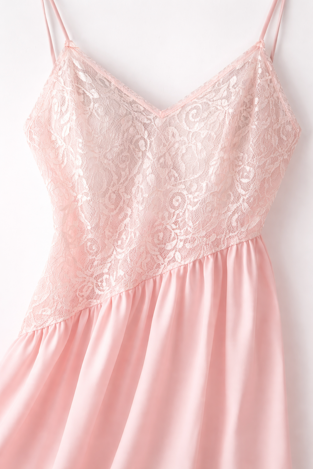 Blush Lace Dream Nightgown | Vintage Pink Slip | size S
