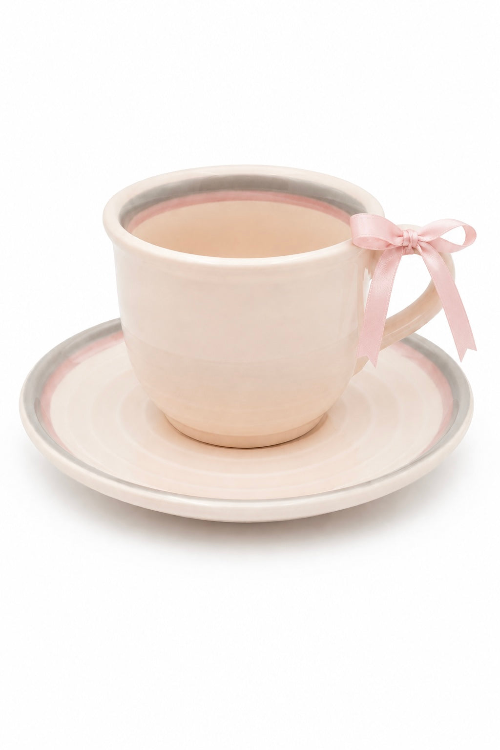 Vintage Pfaltzgraff USA Pastel Pink & Blue Teacup and Saucer | Cottagecore Coffee Cup | Sold Individually