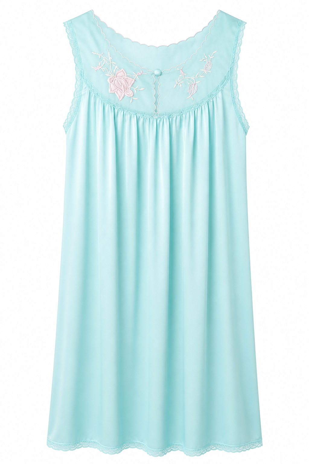 Vintage 1960s–1970s Vanity Fair Peignoir Set | Blue Two-Piece Nightgown & Robe - XS/S