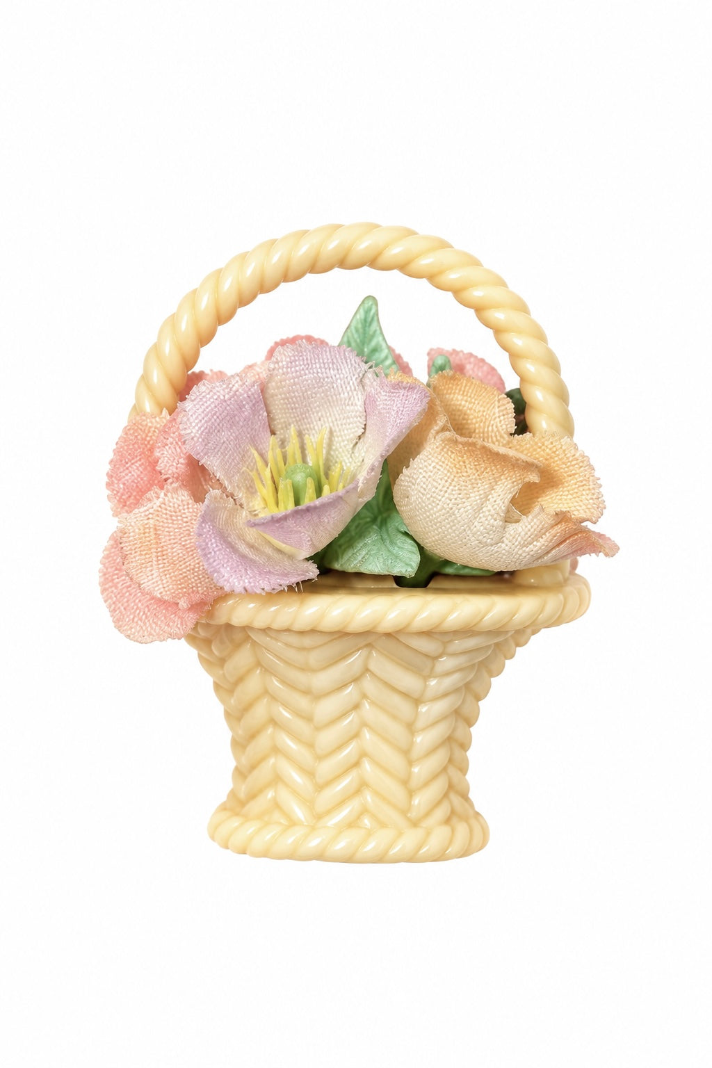 Vintage 1982 Hallmark Cards Inc. Flower Basket Pin Brooch