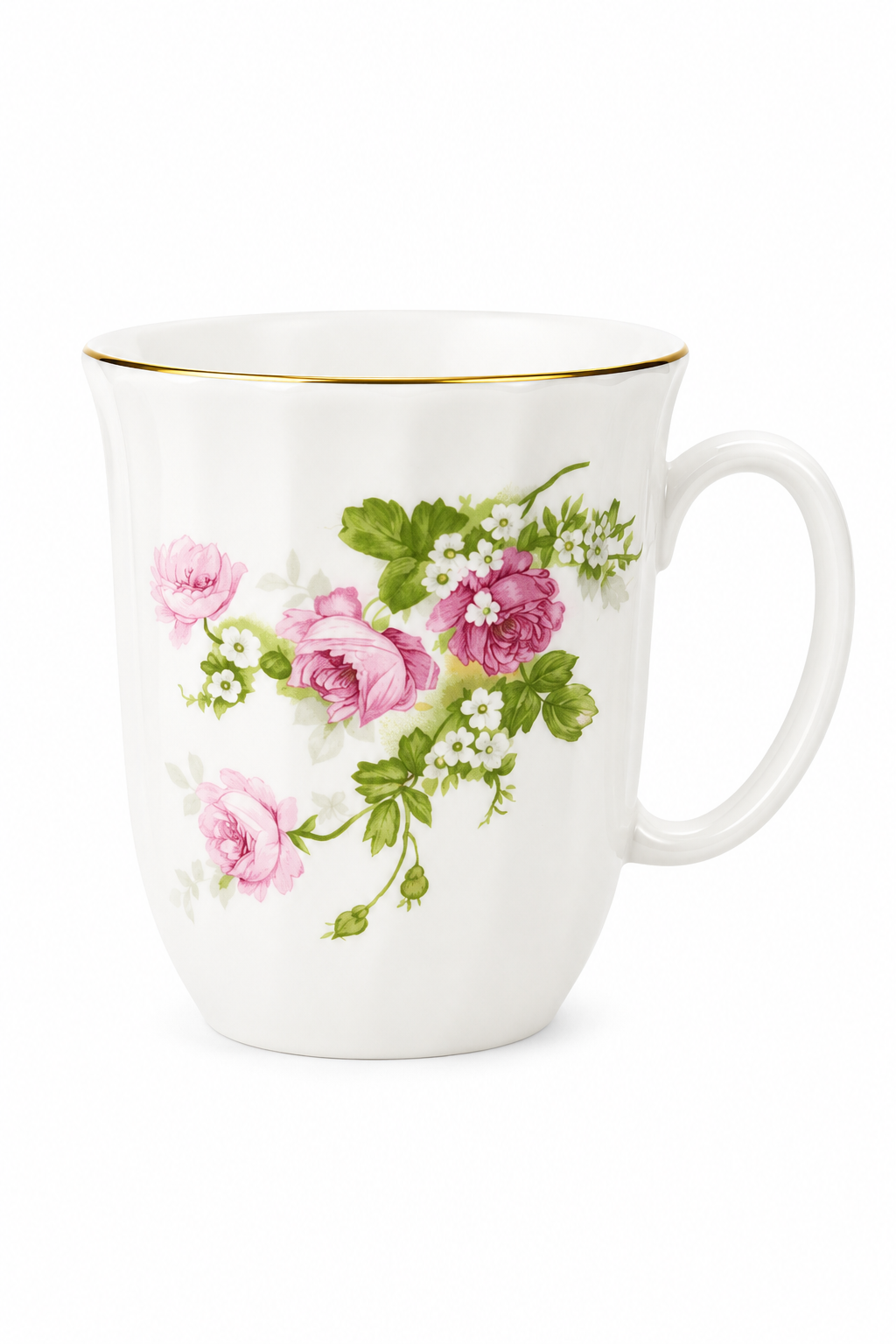 1980s Royal Essex Bone China Floral Mug Made in England | Vintage English Tea Mug