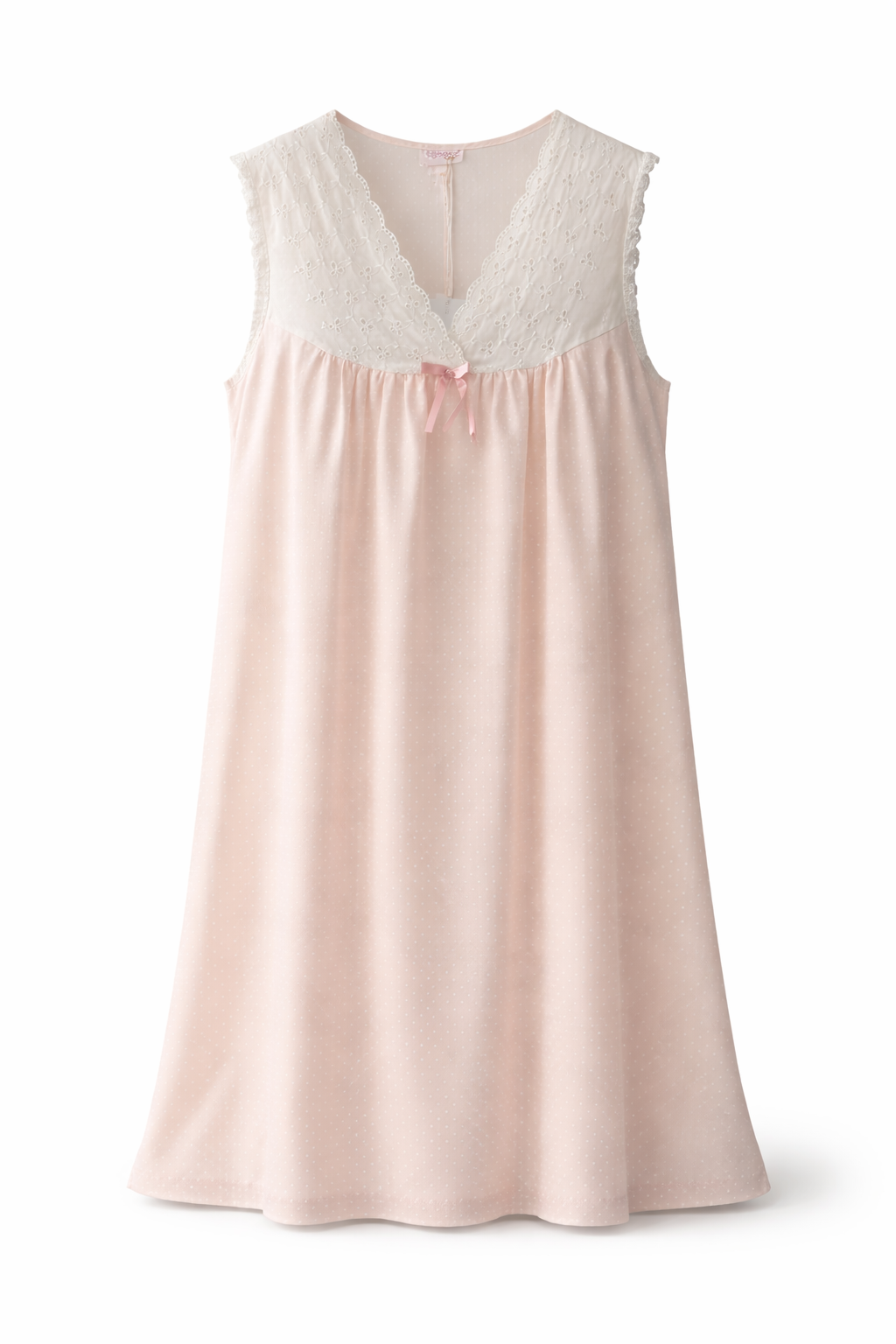 Blush Pink Lace Nightgown Vintage Style | Cottagecore Prairie Sleep Dress L