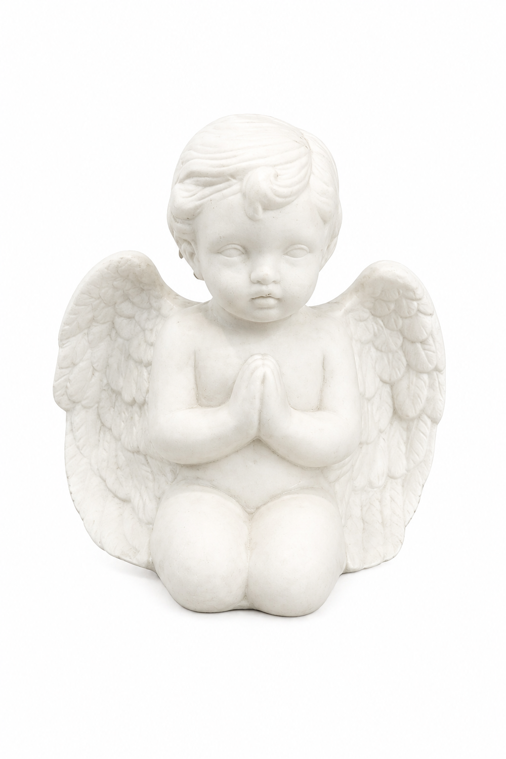 Vintage Praying Cherub Angel Figurine | Heavenly Shelf Décor